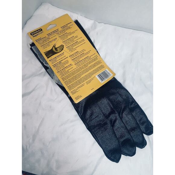 Chemical Resistant Gloves #0023 Elbow Length Stanley Superchem Fits All NWT - Picture 3 of 6